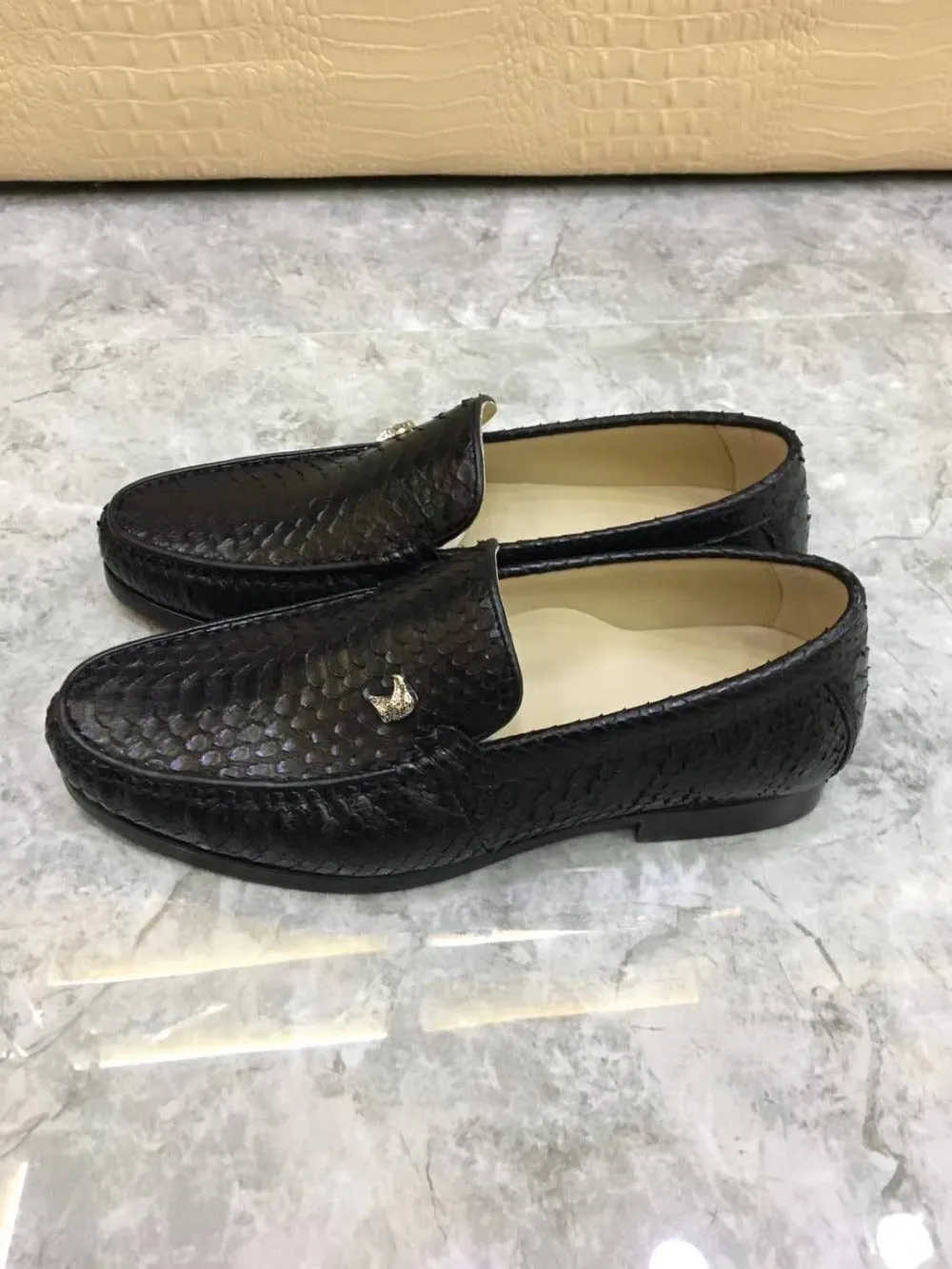 GENUINE PYTHON LOAFERS "RIDE ALONG"