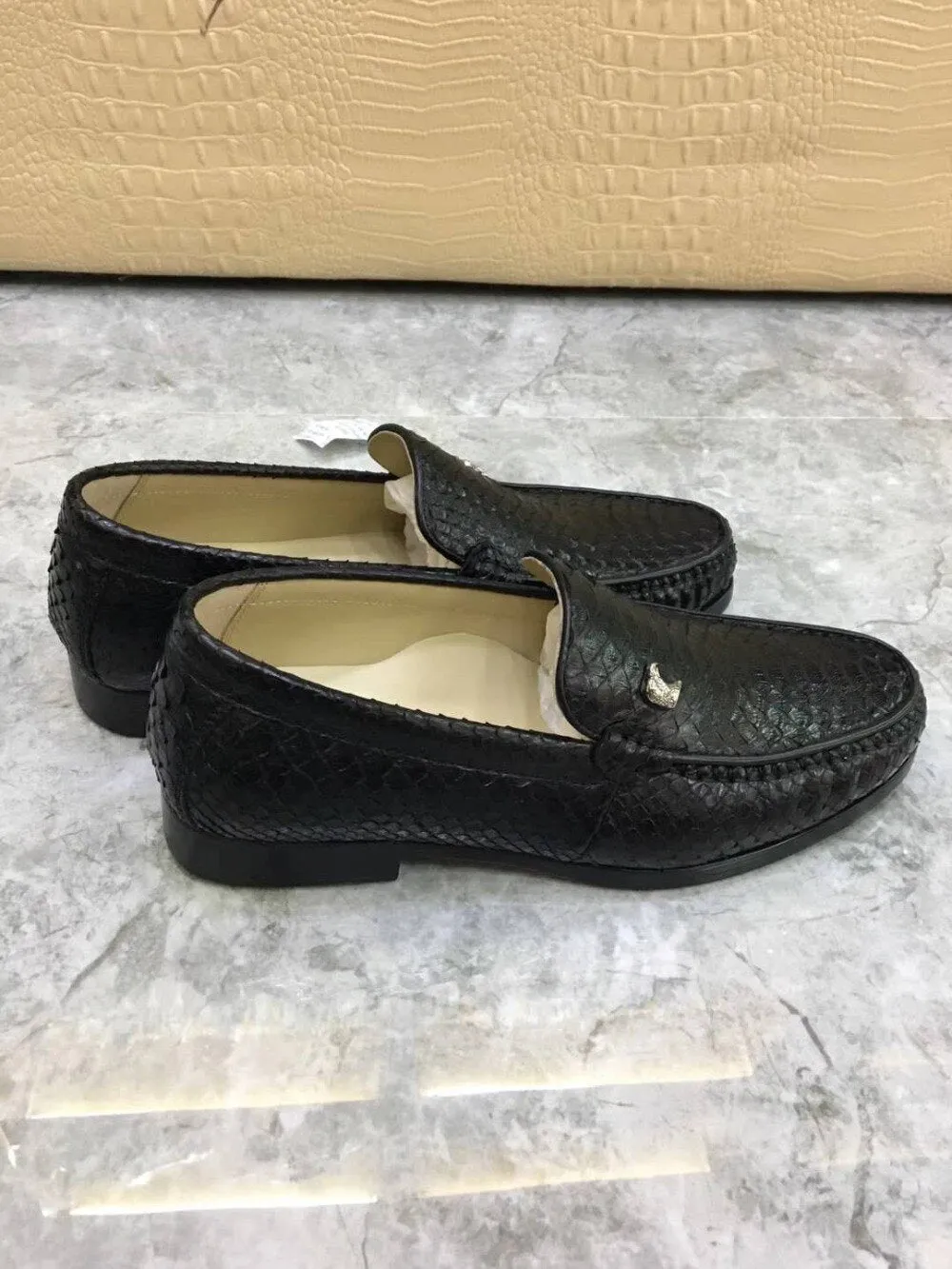 GENUINE PYTHON LOAFERS "RIDE ALONG"