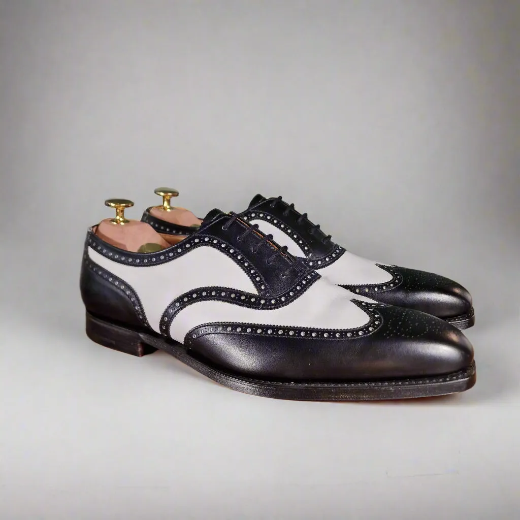 Gerrard Black & White Calf (8.5F & 12F) Crockett & Jones