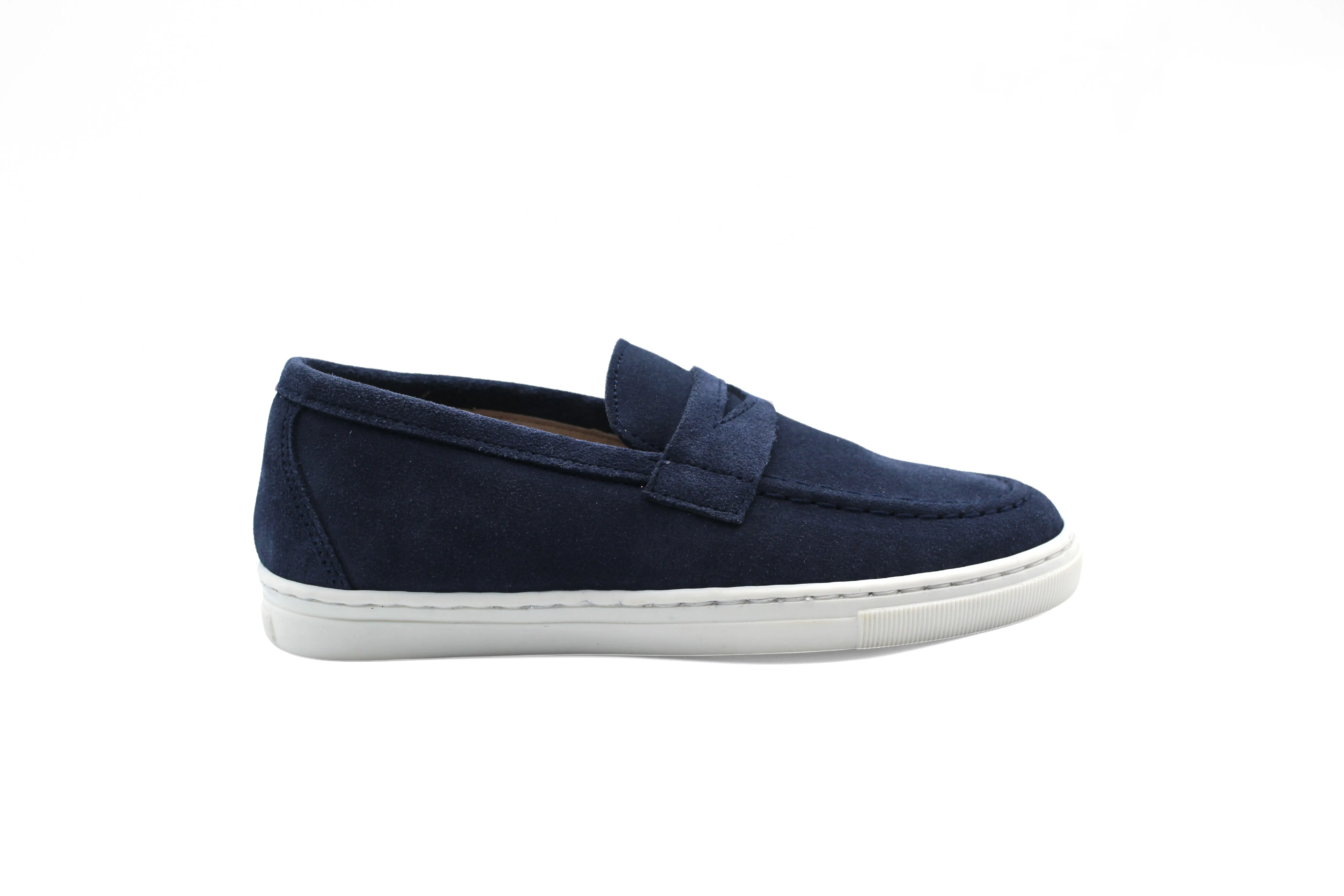 Gravitas Navy Suede Penny Loafer