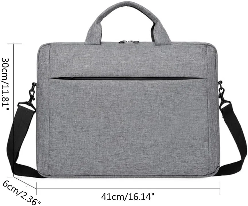 Handbag Laptop Bag with Shoulder Strap Oxford Cloth Waterproof Tear Resistance Computer for Outdoor Traveling