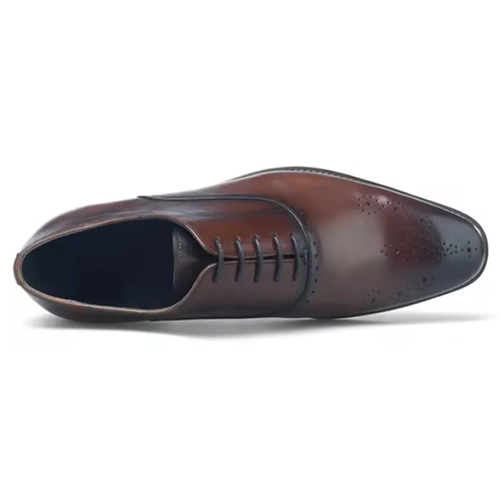 Handcrafted Cow Leather Oxford Dress Shoes