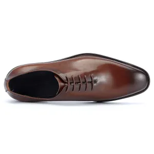 Handmade Oxford Dress Shoes in Full Grain Leather