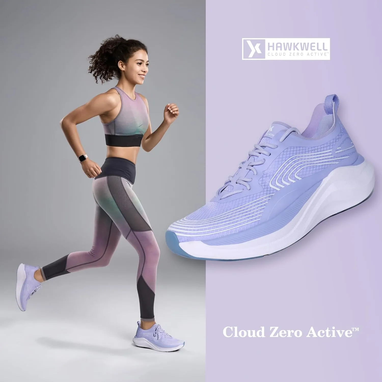 Hawkwell Women's Cloud Zero Active Walking Shoes Cushion Breathable Running Tennis Workout Gym Sports Athletic Fashion Sneakers