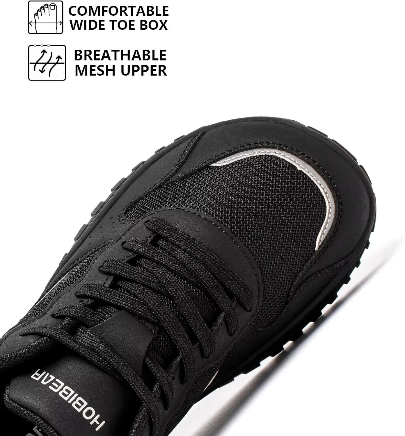 HOBIBEAR Womens Barefoot Shoes | Wide Toe Box | Comfortable Trail Running Sneaker