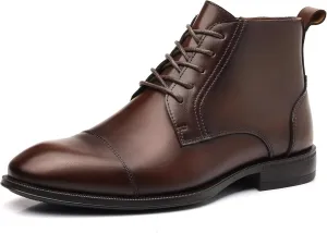 Holy dove Chelsea Boots Men – Genuine Leather,Chelsea Boots for Men with Side Zipper, Casual Slip-On Ankle Boots, Chukka & Oxford Style Dress Boots