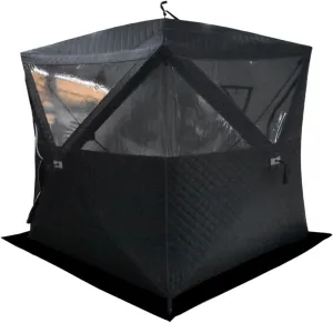 ice Fishing Tent ice Fishing shelter Insulated Portable Cold-Proof and Warm Winter Ice Fishing Tent for 3-4 People, Quick to Open Without Setting Up