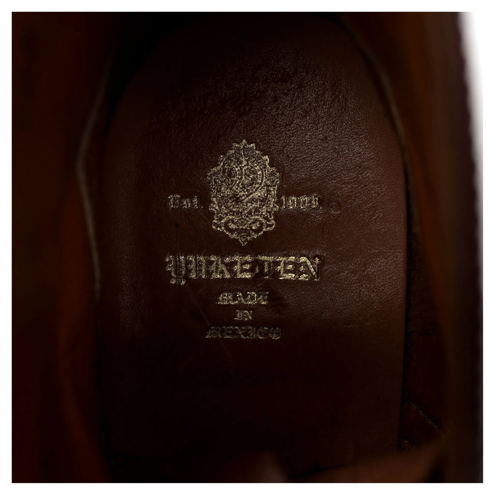 'Johnson' Brown Leather Boots UK 9.5 US 10.5 E