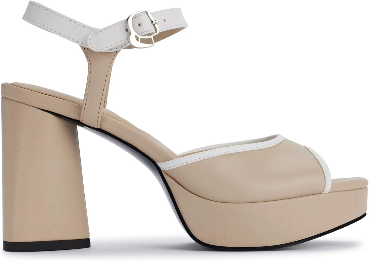 Karl Lagerfeld Paris Women's Cushioned Insole Evening Hallet-Platform Ankle Sandal Slide