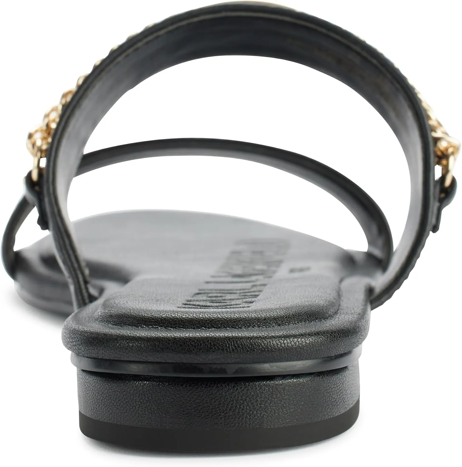 Karl Lagerfeld Paris Women's Cushioned Insole Everyday Canne-Double Band Sandal Heeled