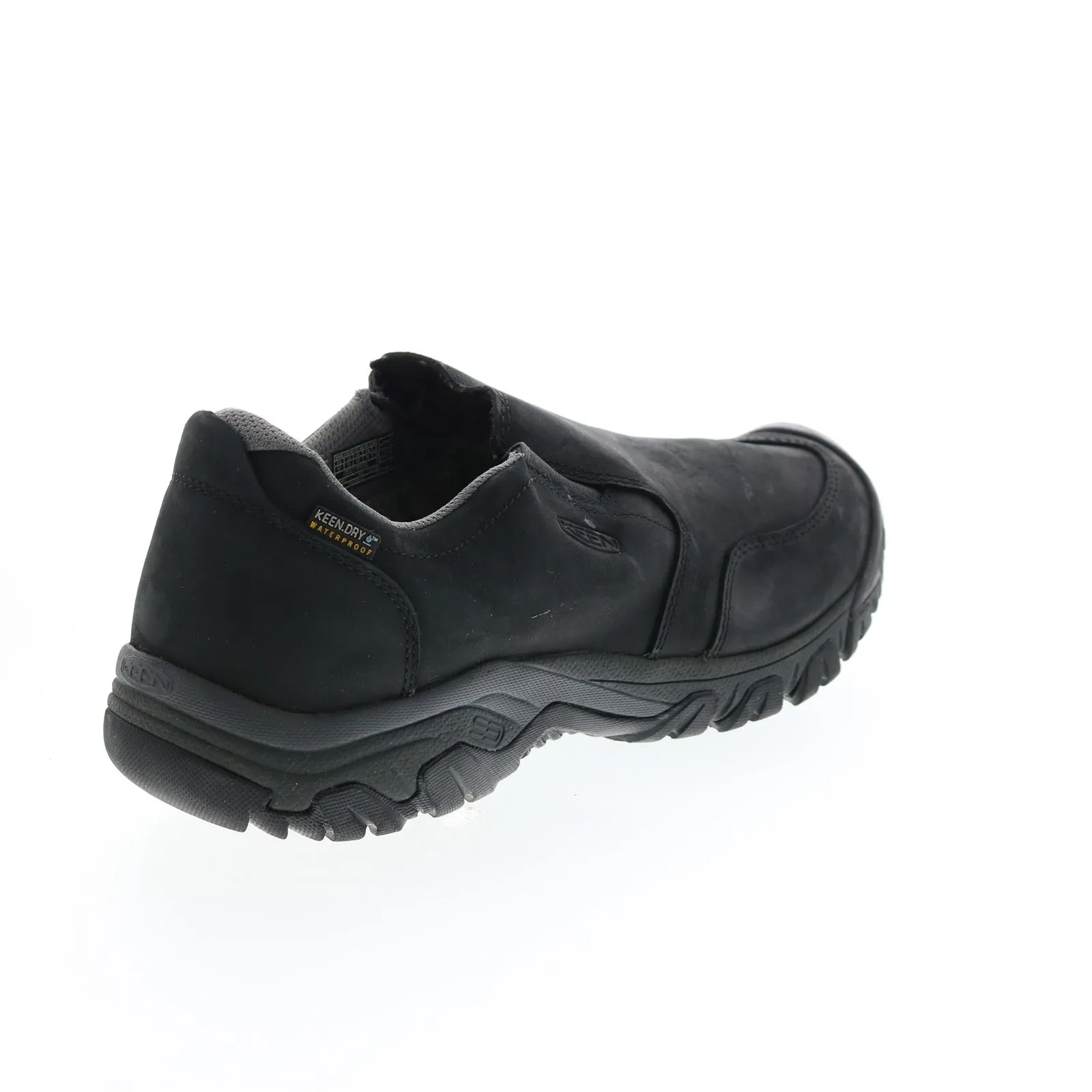 Keen Brixen II Slip-On 1019932 Mens Black Leather Slip On Hiking Boots