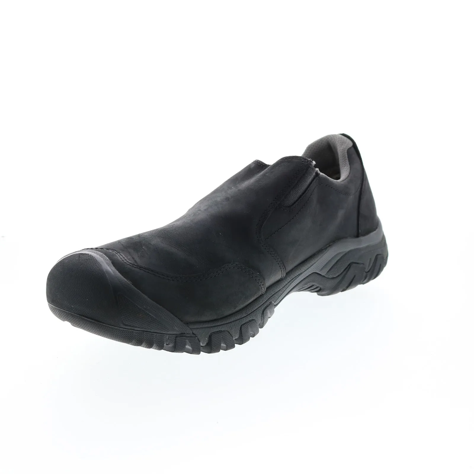 Keen Brixen II Slip-On 1019932 Mens Black Leather Slip On Hiking Boots