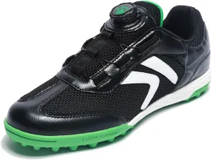 KELME Kids' Indoor Soccer Cleats, Breathable Mesh Turf Futsal Shoes, Turn-Lock, Boys Girls Football Baseball Softball Sneaker for Little/Big Kid