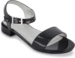 Kenneth Cole Reaction Youth Girls Black Ankle Strap Sandal