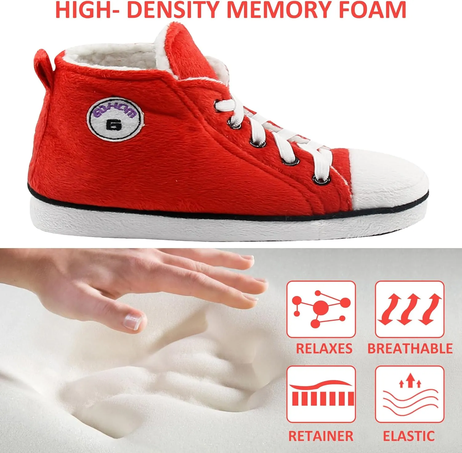 Kids Sneaker Slippers - Soft and Stylish Comfort Cozy House Shoes for Girls and Boys