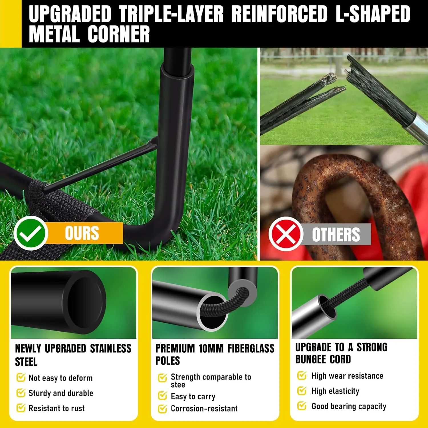 Kids Soccer Goals for Backyard Set, 2 Pack of Portable Pop Up Soccer Nets with Soccer Ball, Cones, Complete Training Equipment for Youth, Toddler Outdoor Sports Games