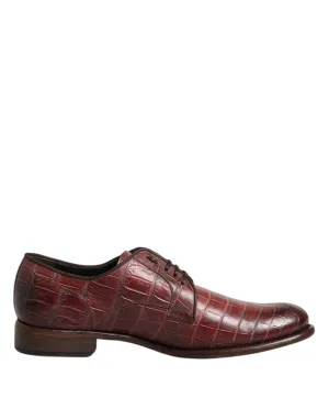 Lace Dress Specially designed Up & Impressive variety Burgundy Shoes Leather Gabbana Derby Dolce