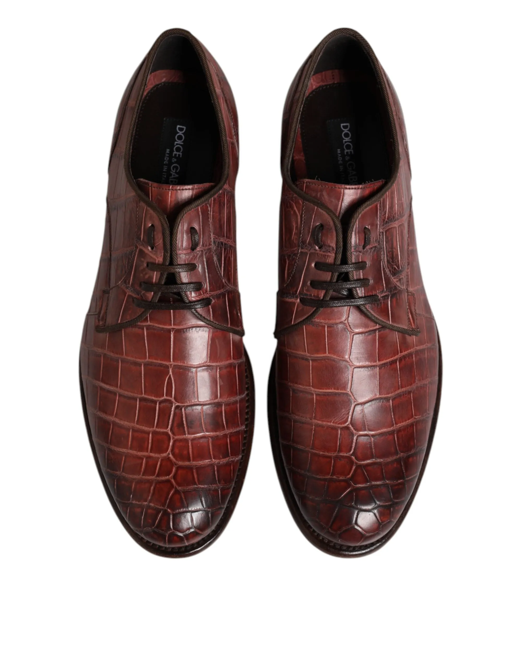 Lace Dress Specially designed Up & Impressive variety Burgundy Shoes Leather Gabbana Derby Dolce