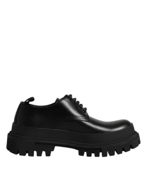 Lace Leather Tailored & Derby Gabbana Shoes Up Black Dolce Men Seasonal clearance Dress