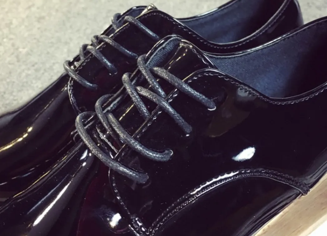 Lace-Up Loafer Platforms