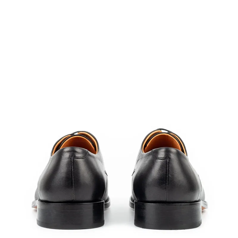 Leather Polished Plain Italian Derby Shoes