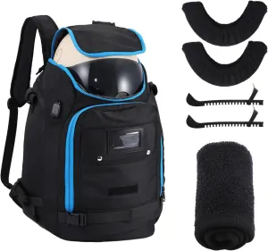 Liliful Ice Skating Bag Set 4 Pcs - Blade Covers, Towel, Inline Skate Bag, Guards - Fits Shoes up to US Men's 13 for Adult Figure Skating