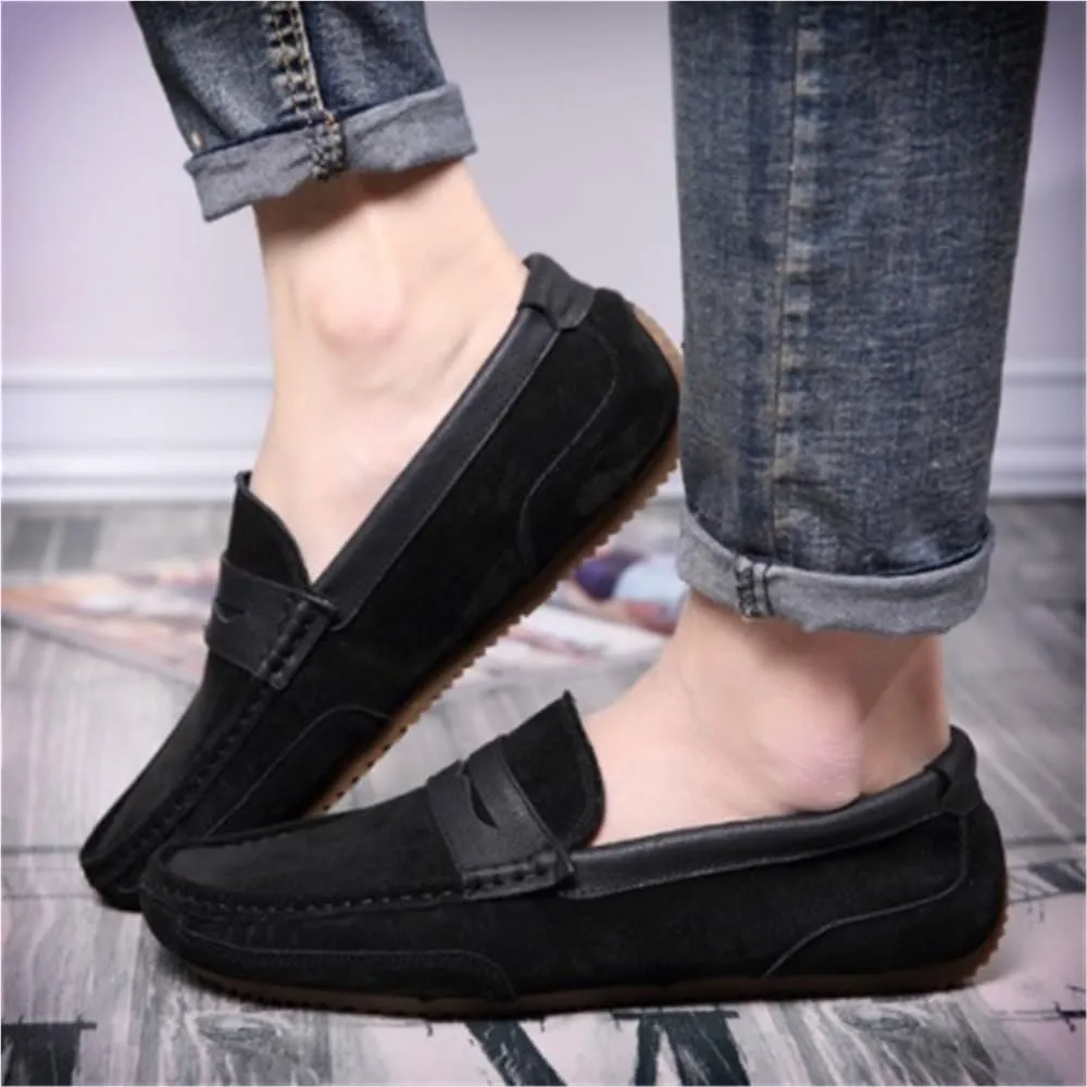 Loafers for Men Round Toe Lightweight Resistant Flexible Party Fashion Slip On