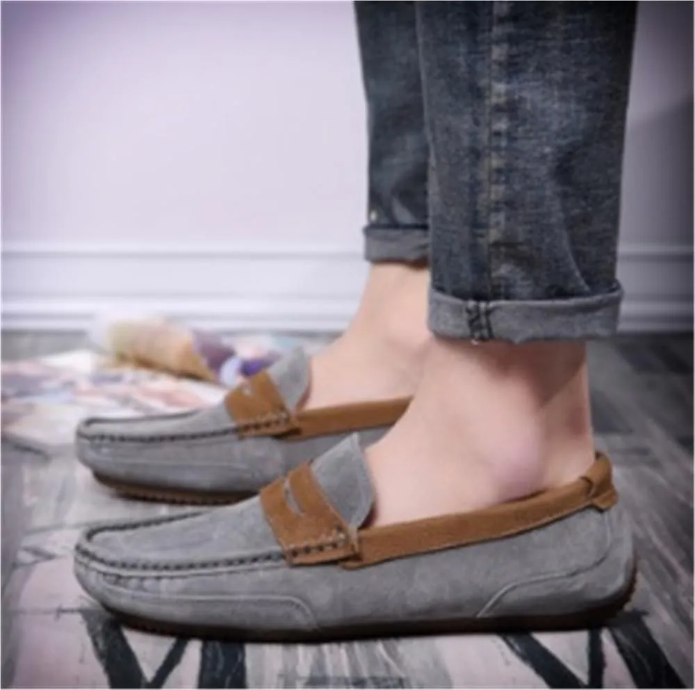 Loafers for Men Round Toe Lightweight Resistant Flexible Party Fashion Slip On