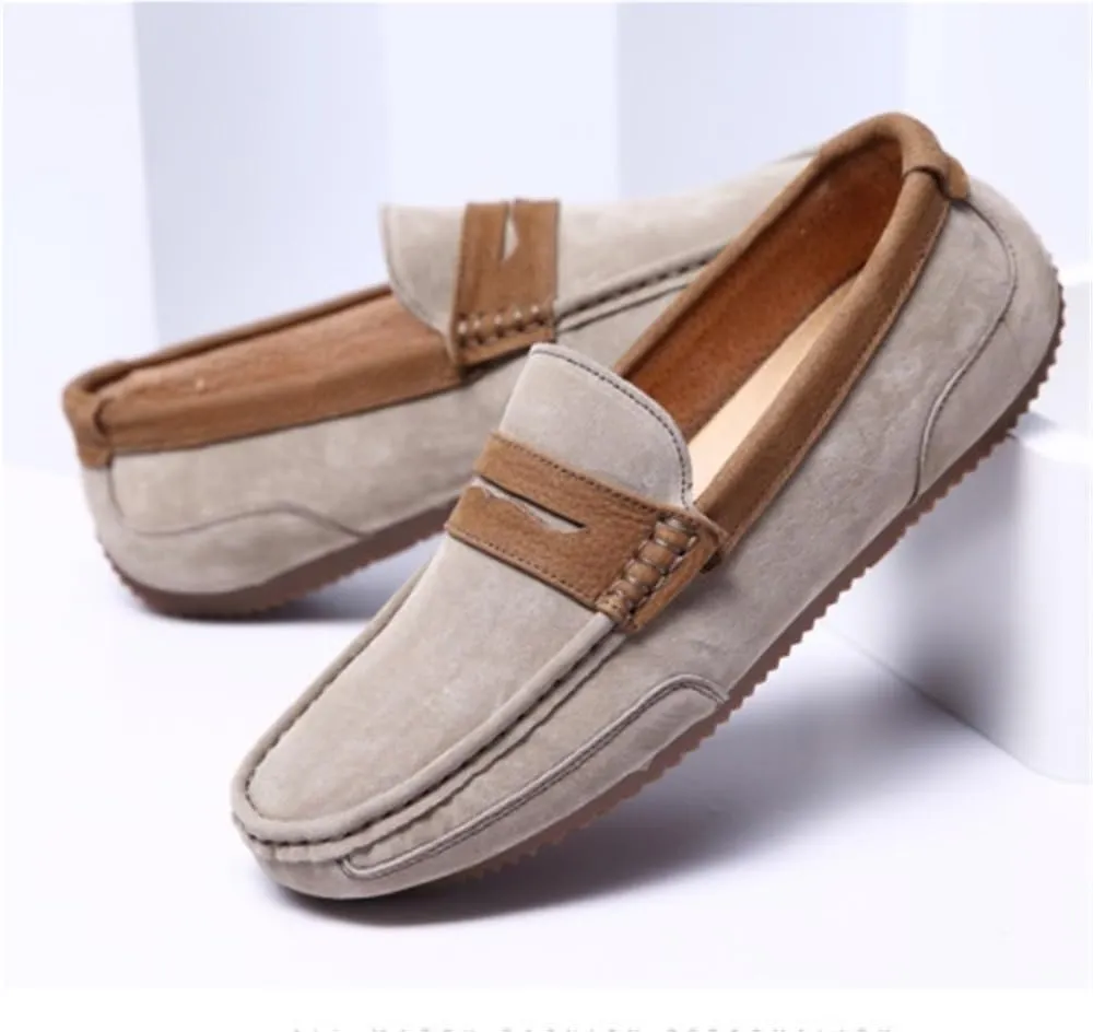 Loafers for Men Round Toe Lightweight Resistant Flexible Party Fashion Slip On