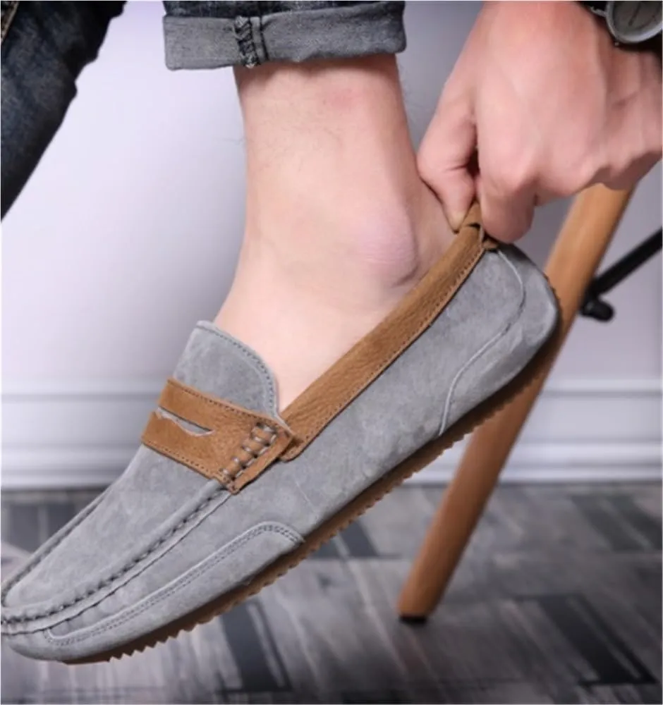 Loafers for Men Round Toe Lightweight Resistant Flexible Party Fashion Slip On