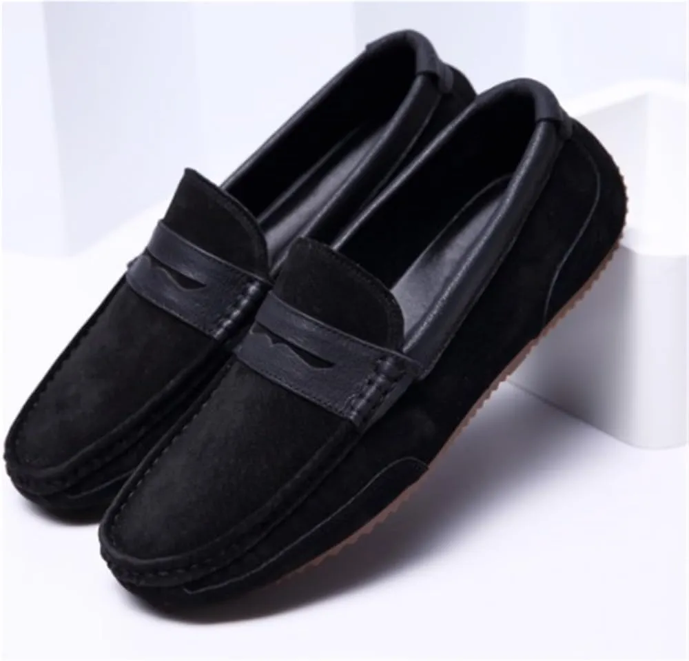 Loafers for Men Round Toe Lightweight Resistant Flexible Party Fashion Slip On