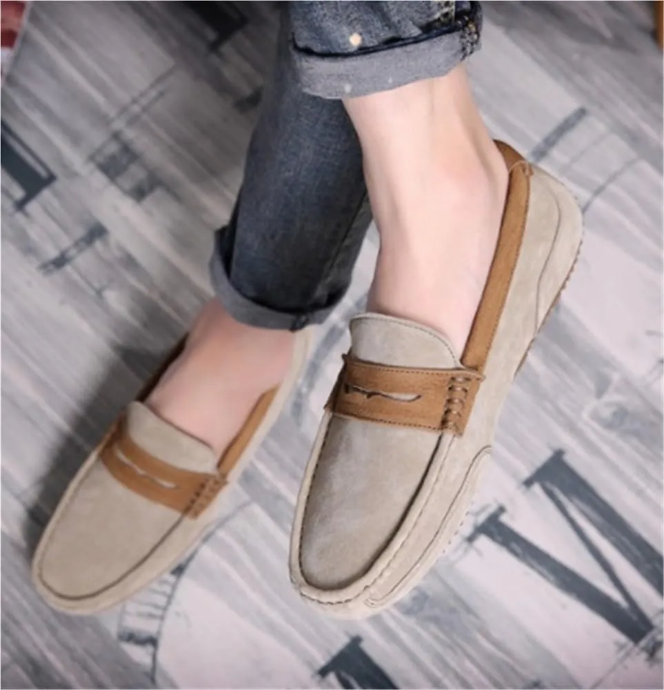 Loafers for Men Round Toe Lightweight Resistant Flexible Party Fashion Slip On