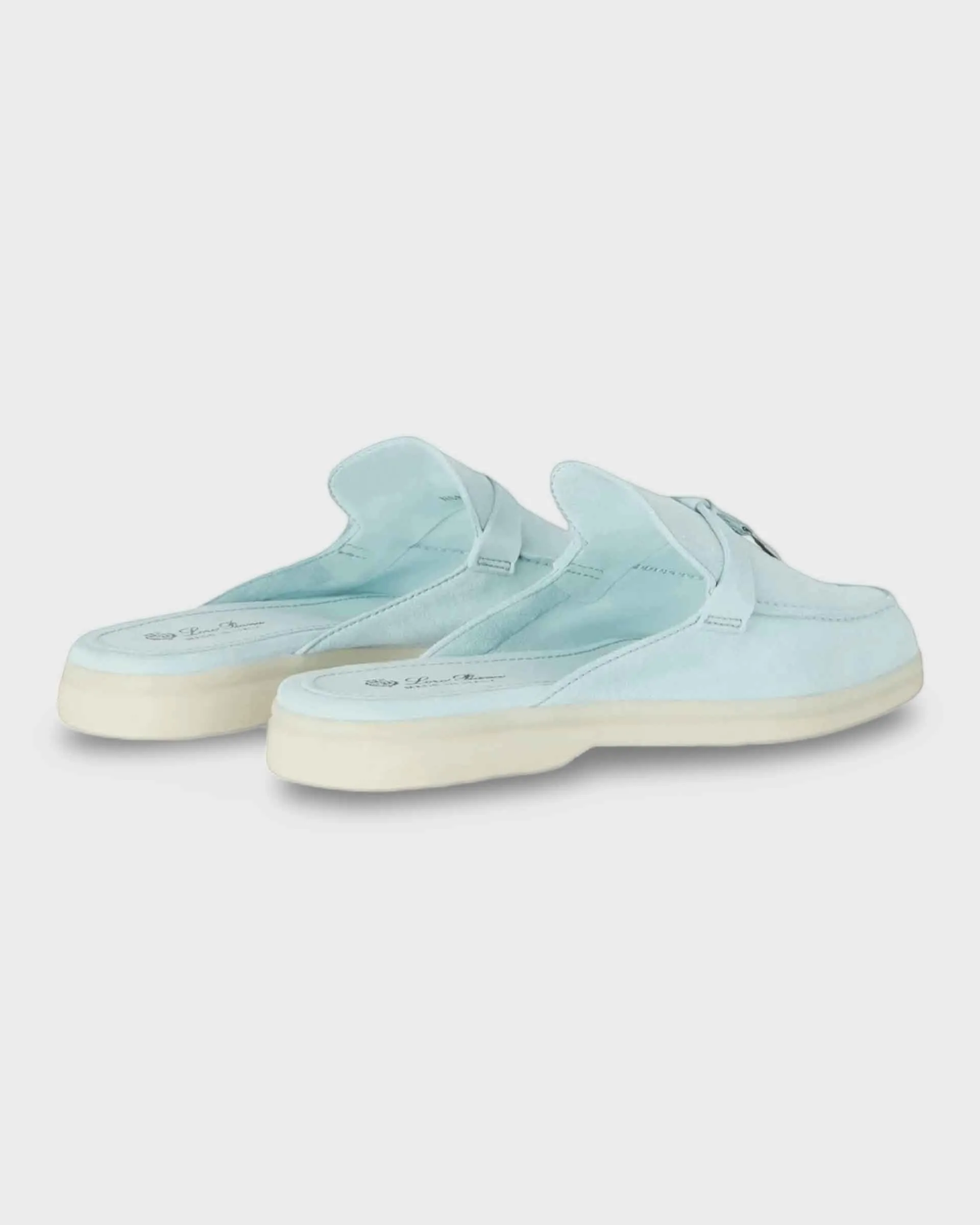 Loro Piana Charms Walk Babouche Loafer Azure Sapphire