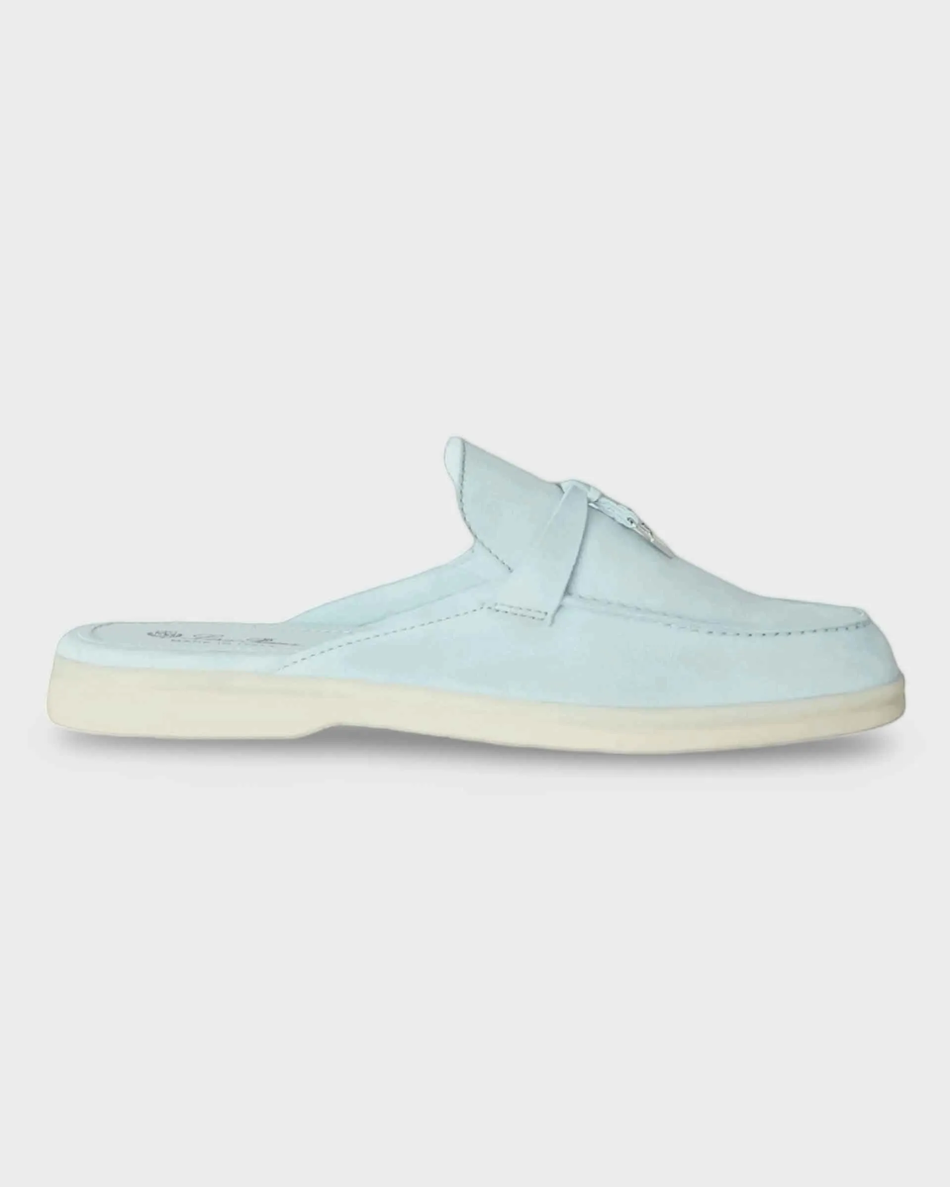 Loro Piana Charms Walk Babouche Loafer Azure Sapphire
