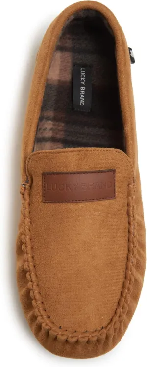 Lucky Brand Mens Micro-Suede Moccasin Loafer Slippers