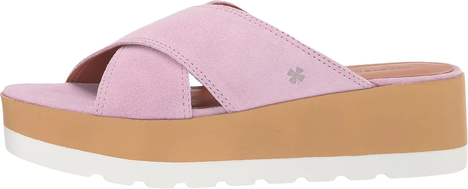 Lucky Brand Women's Vebony Platform Slide Sandal