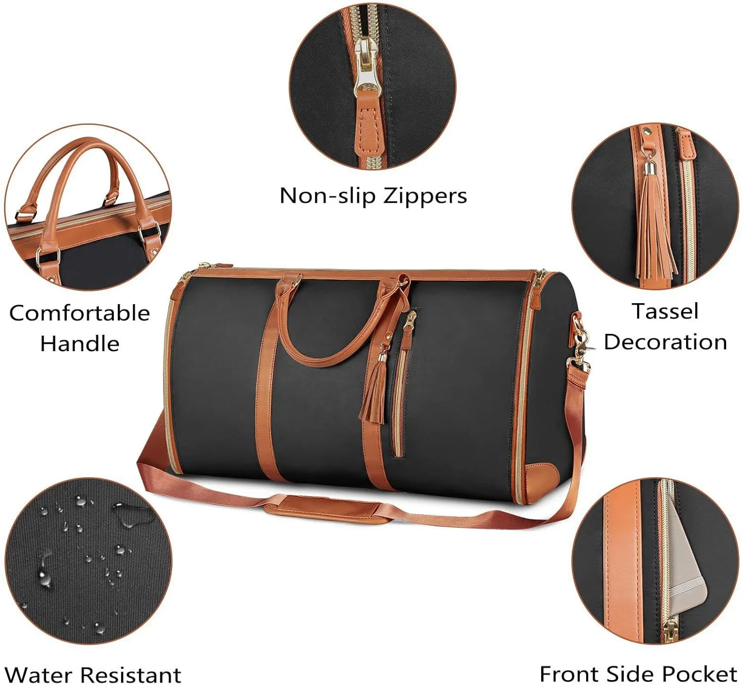 Lucshy Travel Bag, Garment Duffle Bags for Travel, Large Waterproof Crossbody Shoulder Capacity Suit Travel Garment (Blue-A)