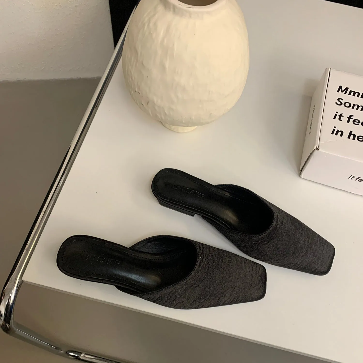Luna Silk Mules
