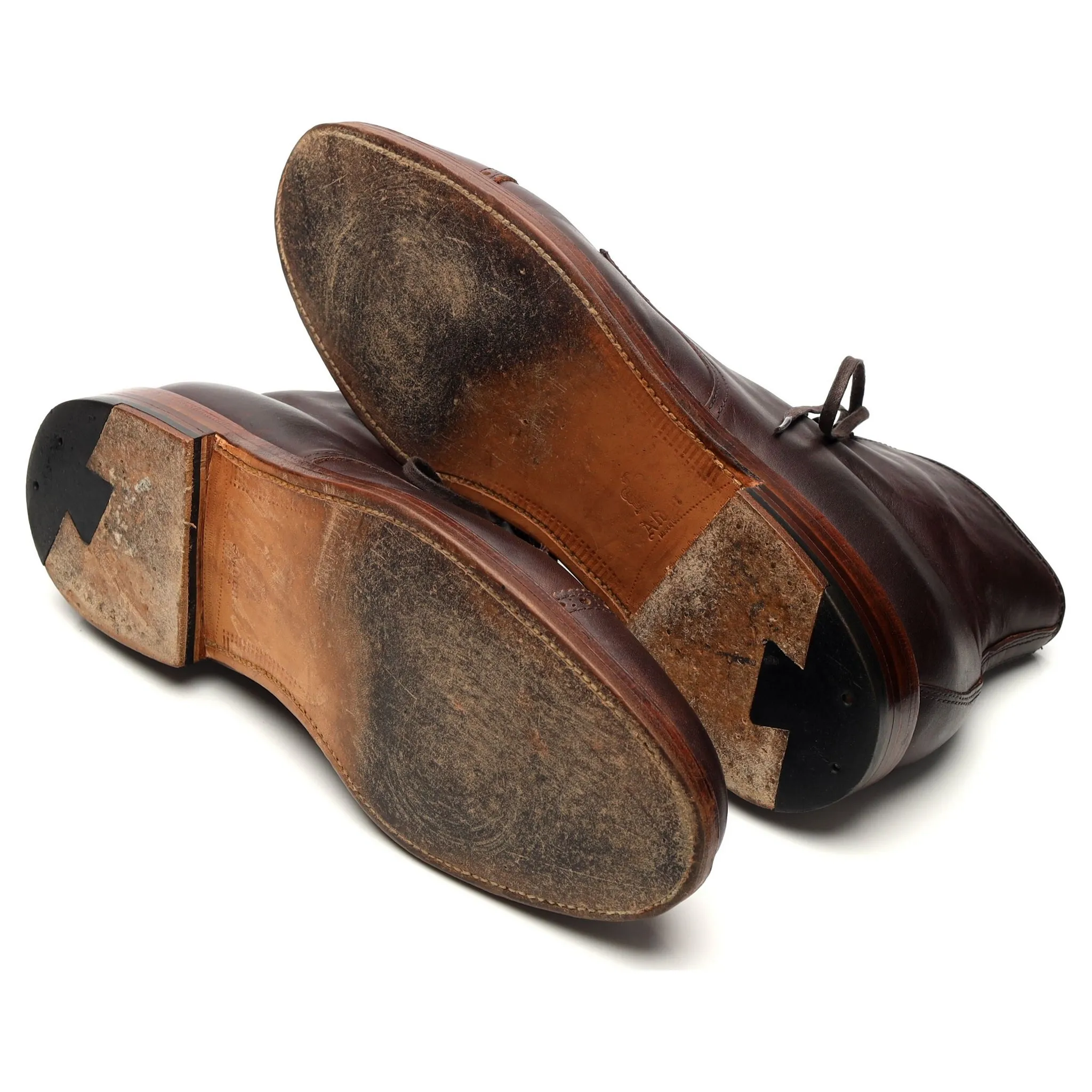 'M4808H' Brown Leather Boots UK 8.5 US 9.5 E