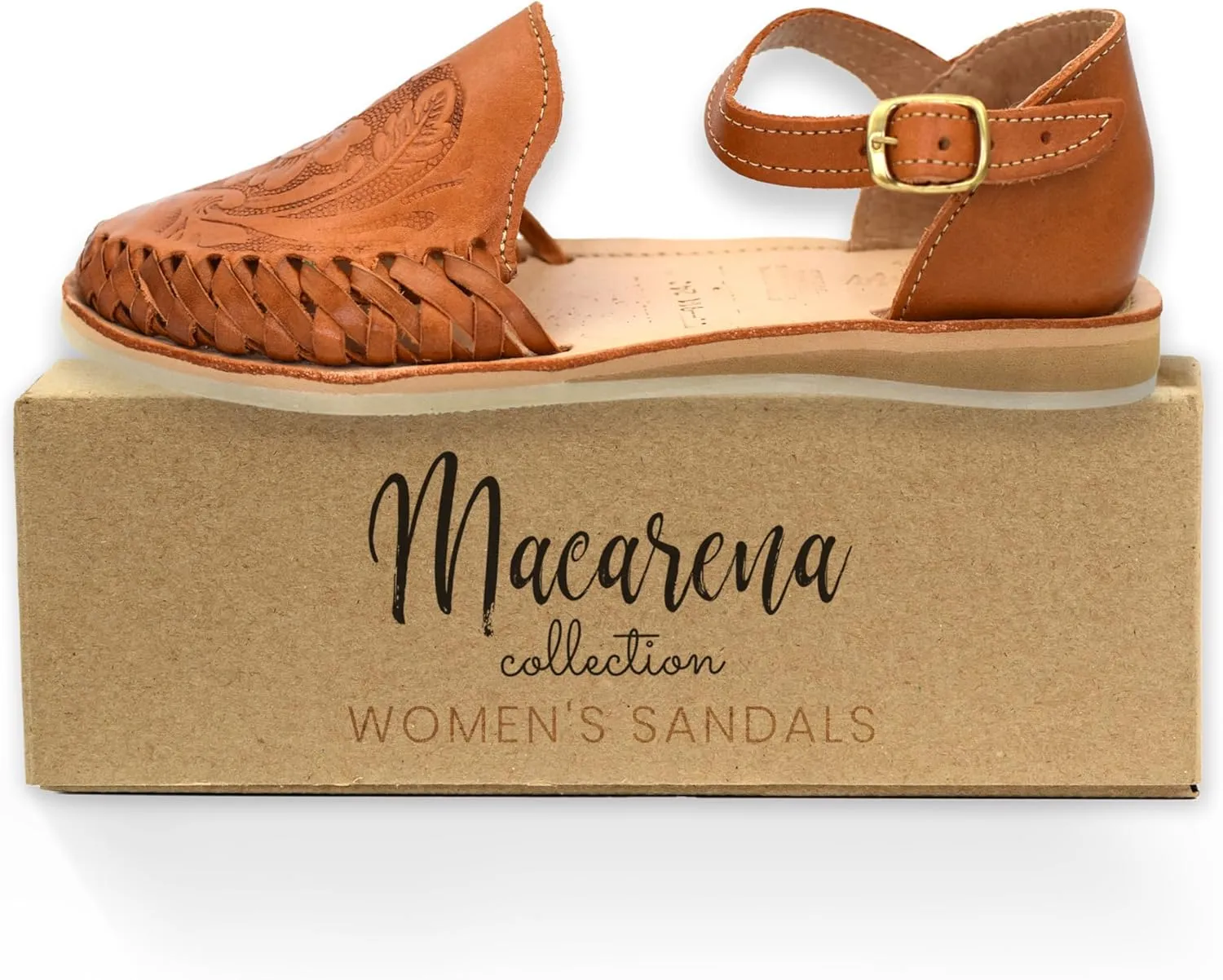 Macarena Collection Womens Shoes Leather Sandals Ankle for Women | Huarache Handmade Mexican Sandals Women | Comfortable & Stylish Womens Sandals 911