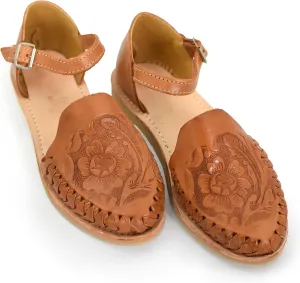 Macarena Collection Womens Shoes Leather Sandals Ankle for Women | Huarache Handmade Mexican Sandals Women | Comfortable & Stylish Womens Sandals 911