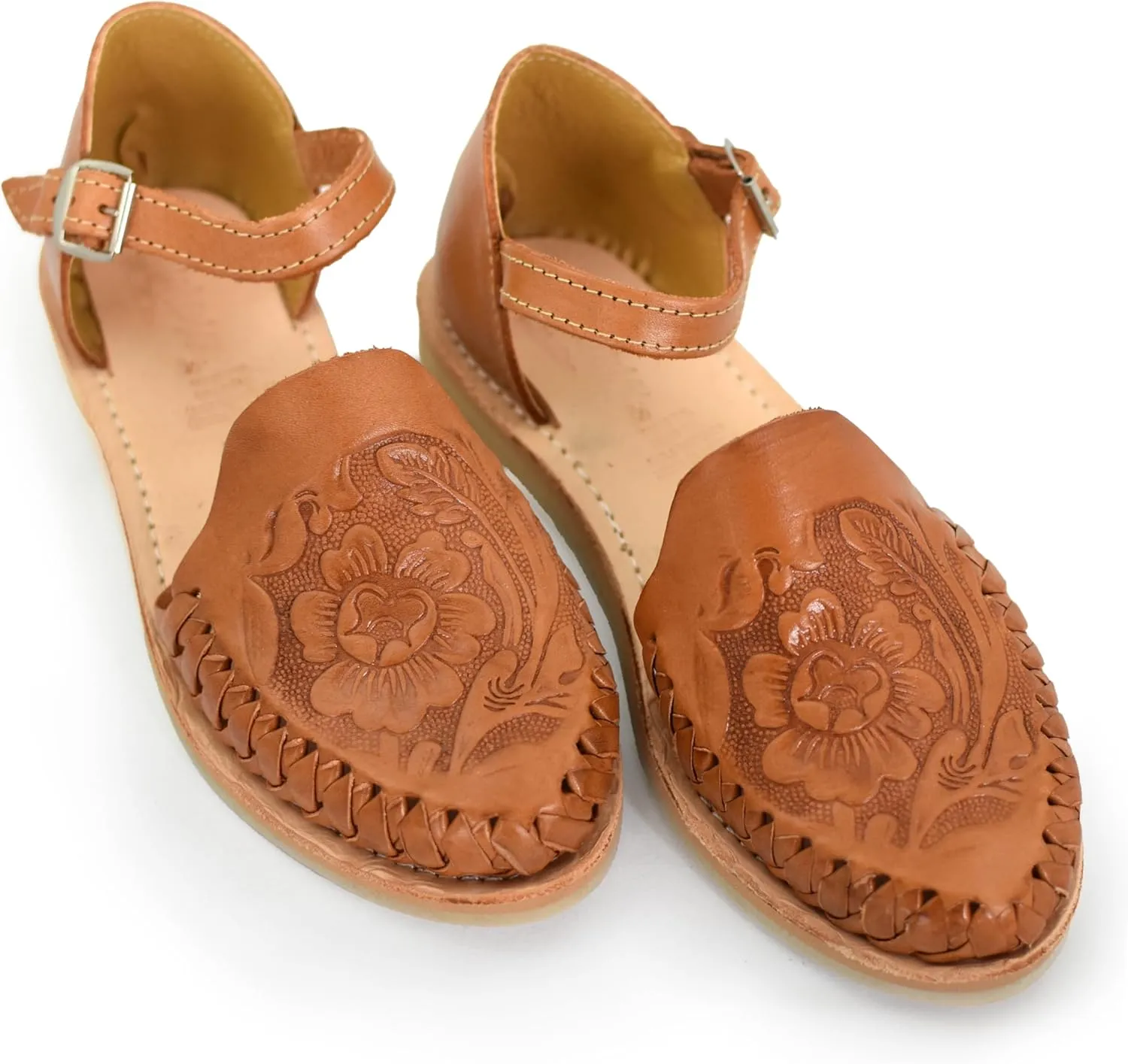 Macarena Collection Womens Shoes Leather Sandals Ankle for Women | Huarache Handmade Mexican Sandals Women | Comfortable & Stylish Womens Sandals 911
