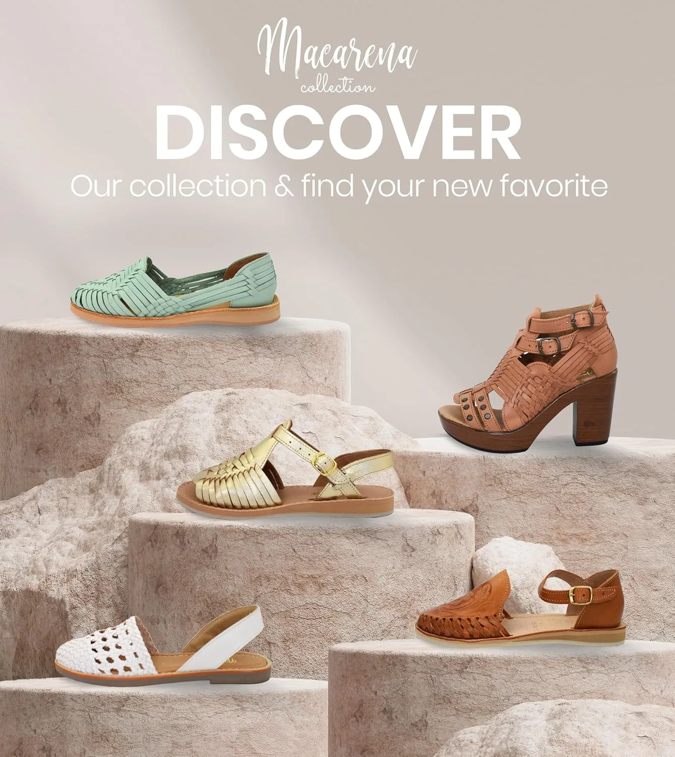 Macarena Collection Womens Shoes Leather Sandals for Women | Huarache Handmade Mexican Sandals Women | Comfortable & Stylish Womens Sandals 2340