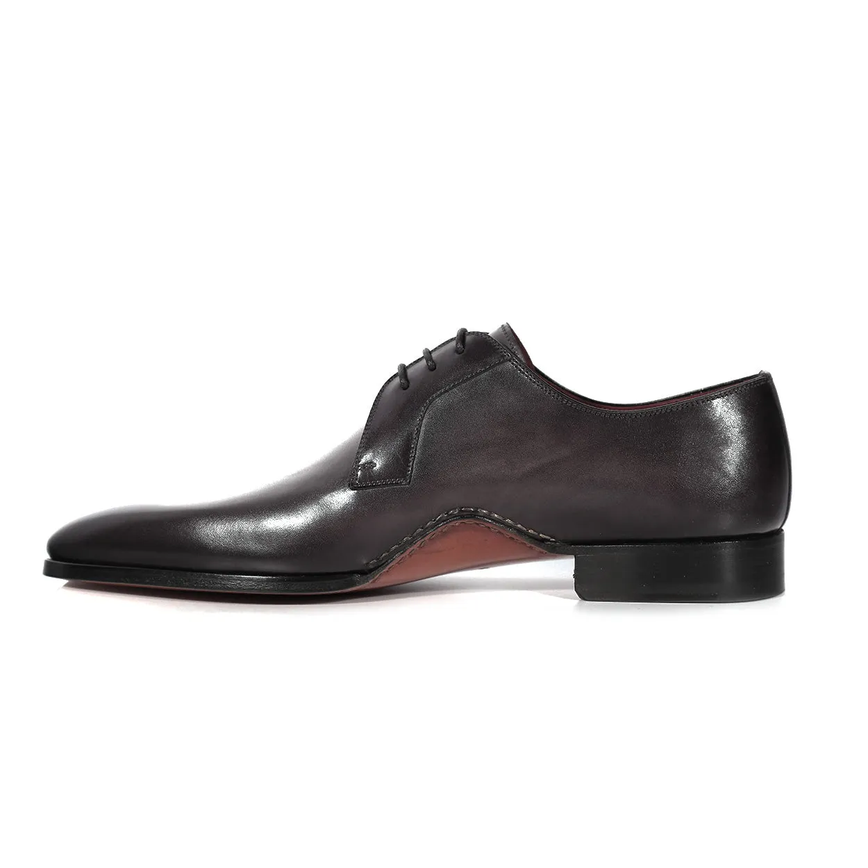 Magnanni 24834 Hayos Men's Shoes Gray Laser Print / Calf-Skin Leather Derby (MAGS1132)