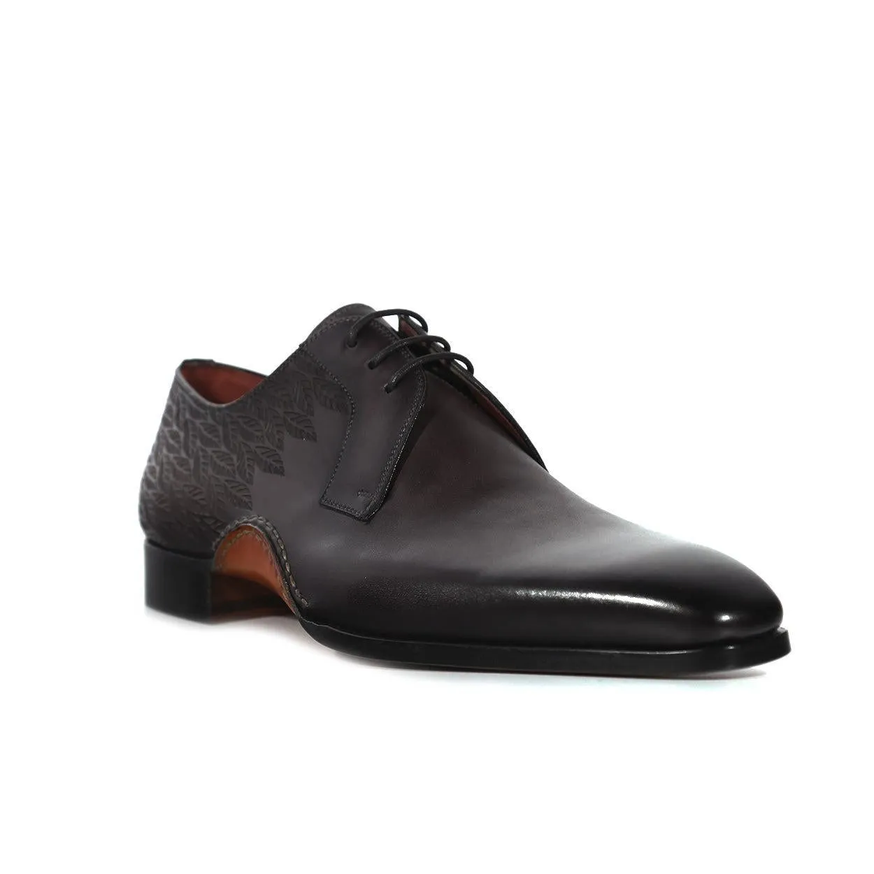Magnanni 24834 Hayos Men's Shoes Gray Laser Print / Calf-Skin Leather Derby (MAGS1132)