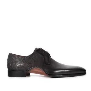Magnanni 24834 Hayos Men's Shoes Gray Laser Print / Calf-Skin Leather Derby (MAGS1132)