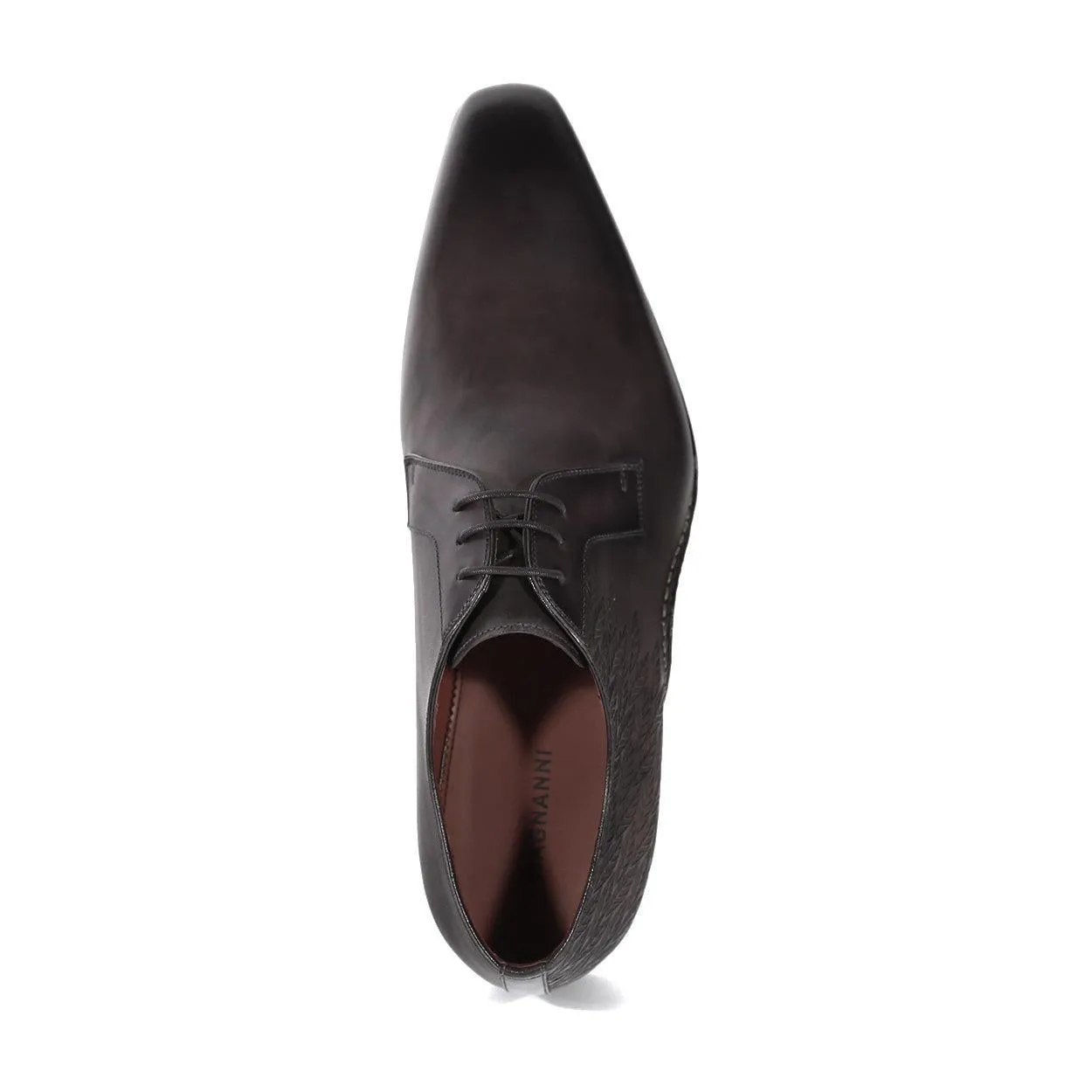 Magnanni 24834 Hayos Men's Shoes Gray Laser Print / Calf-Skin Leather Derby (MAGS1132)