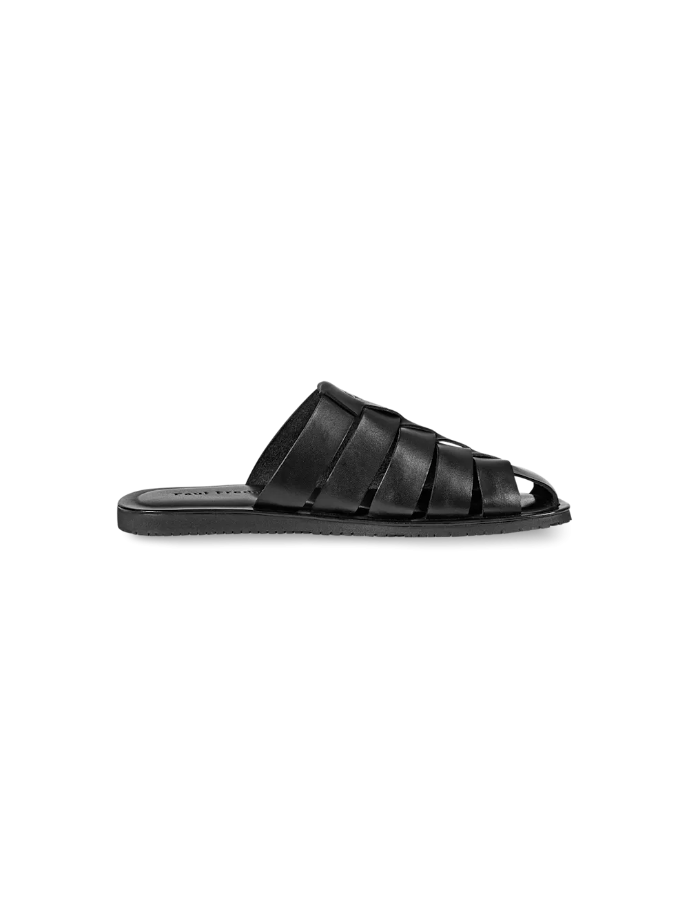Matteo Backless Fisherman Sandal - Black