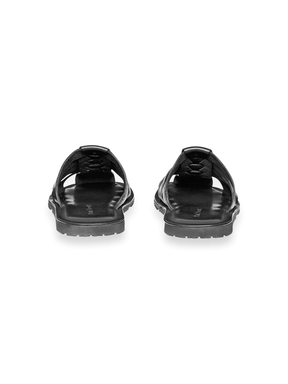 Matteo Backless Fisherman Sandal - Black