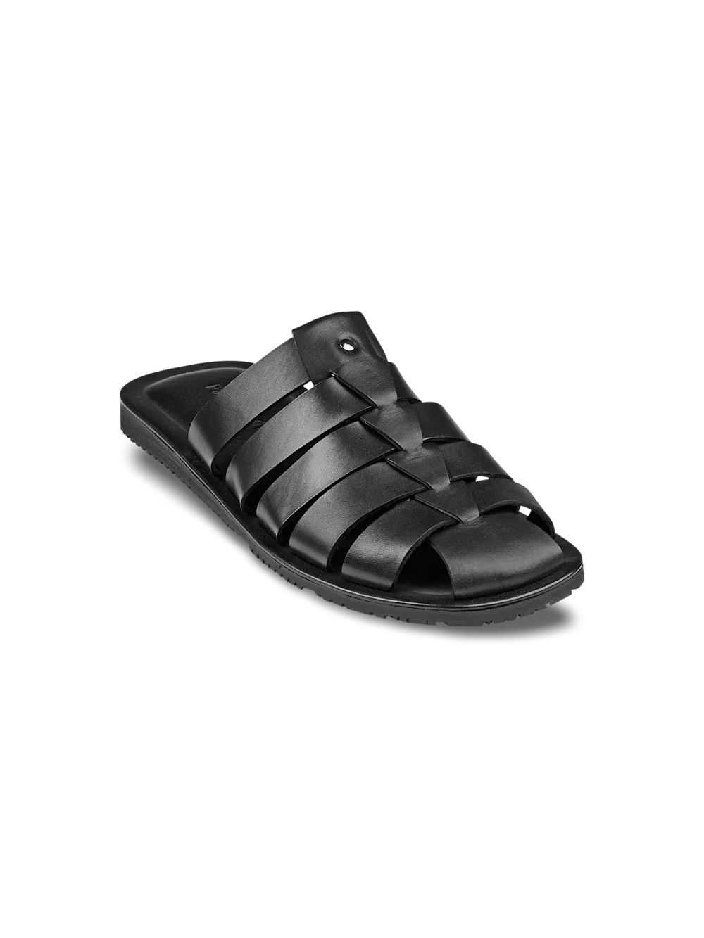 Matteo Backless Fisherman Sandal - Black